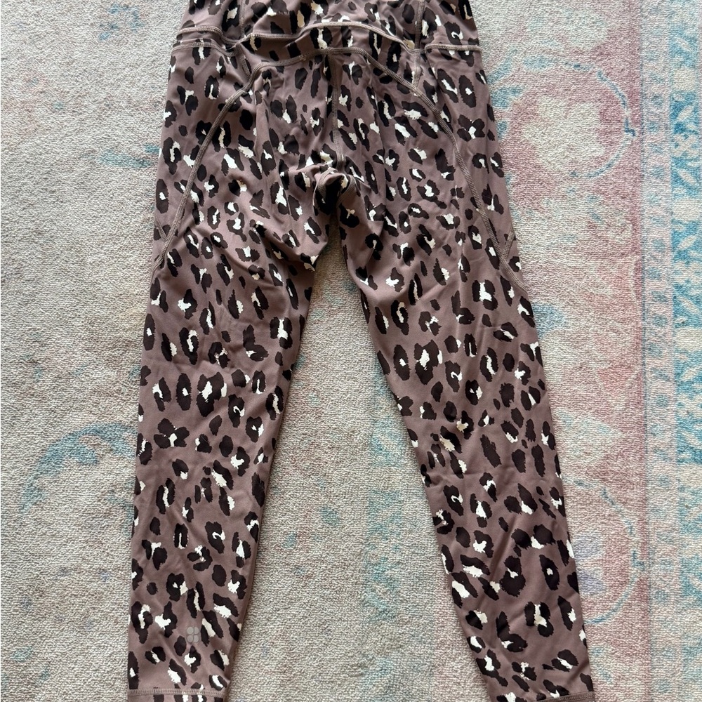Sweaty Betty Leopard Print Active Leggings - Brown - Picture 2 of 3